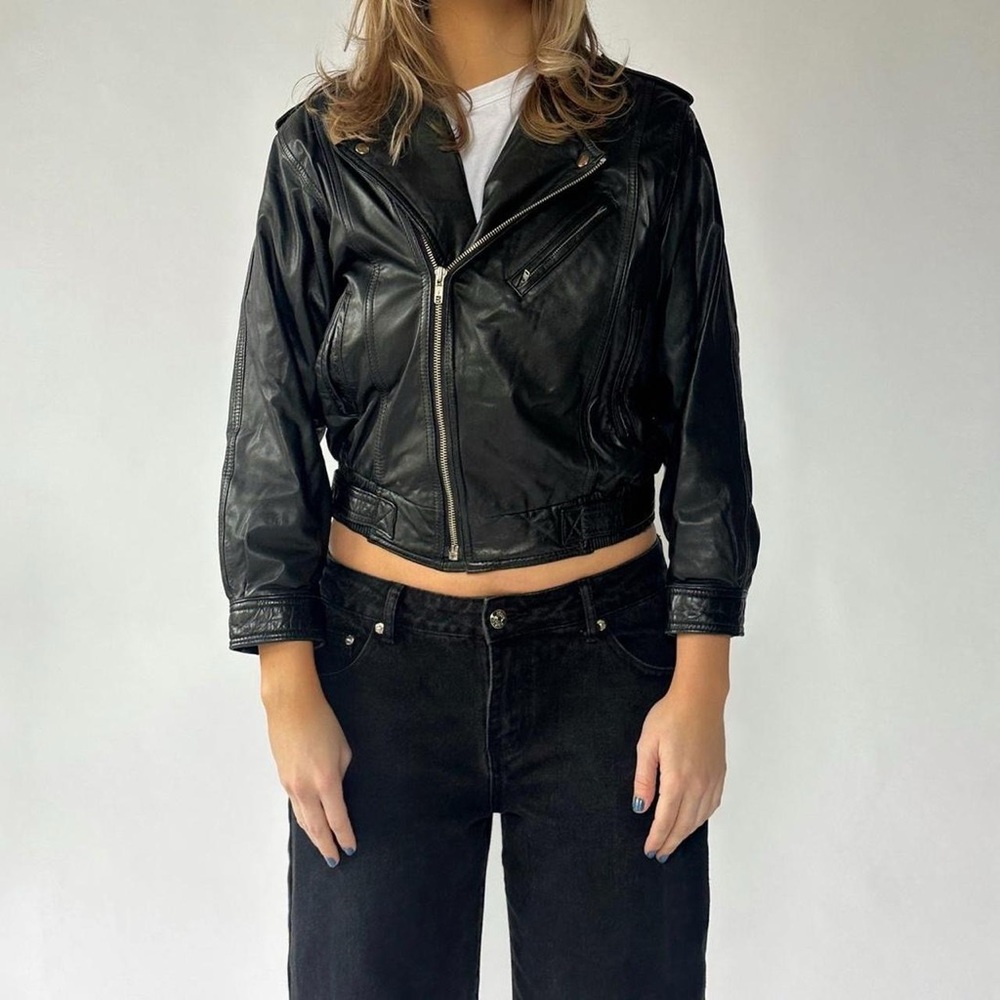 Vintage Leather Bomber The Limited XS Biker